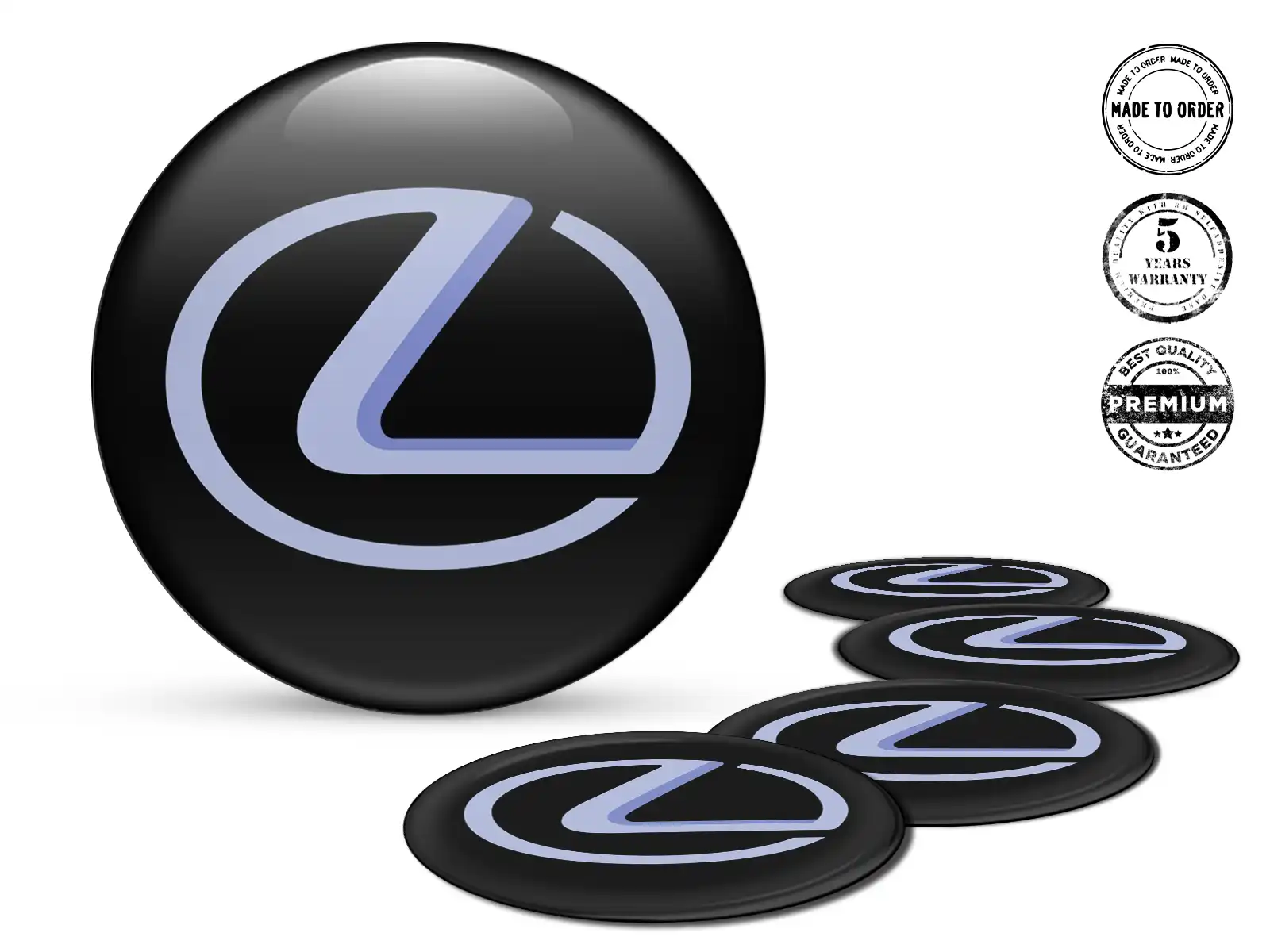 Lexus Pegatinas Bombadas Estilo Etiquetas Aro Alta Calidad